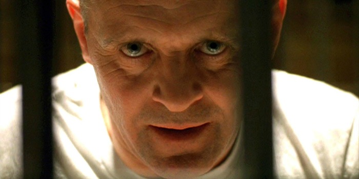 Anthony Hopkins em cena de "O Silêncio dos Inocentes", de Jonathan Demme