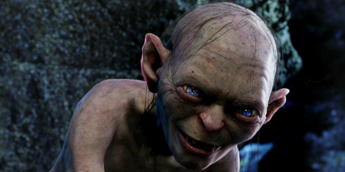 Gollum/Sméagol, vivido por Andy Serkis em O Senhor dos Anéis