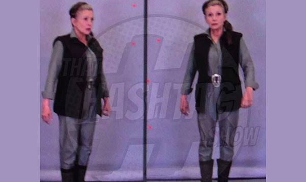 Carrie Fisher/Princesa Leia nos bastidores de Star Wars: O Despertar da Força