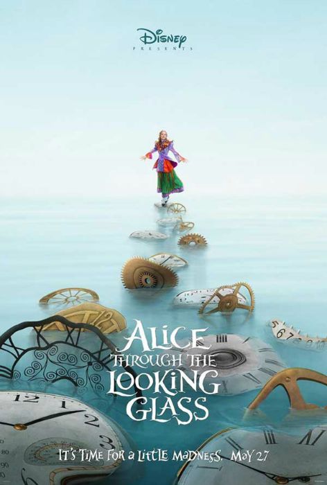 Pôster de Alice Through the Looking Glass, com Mia Wasikowska