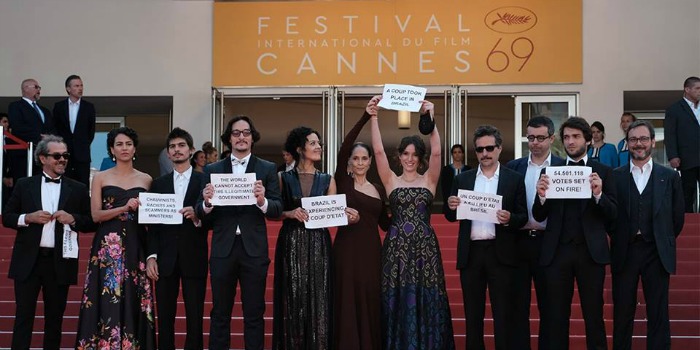 Protesto em Cannes gera atrito entre Sônia Braga e ministro da Cultura