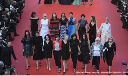 #MeToo realiza ato no Festival de Cannes em prol da igualdade salarial nos cinemas